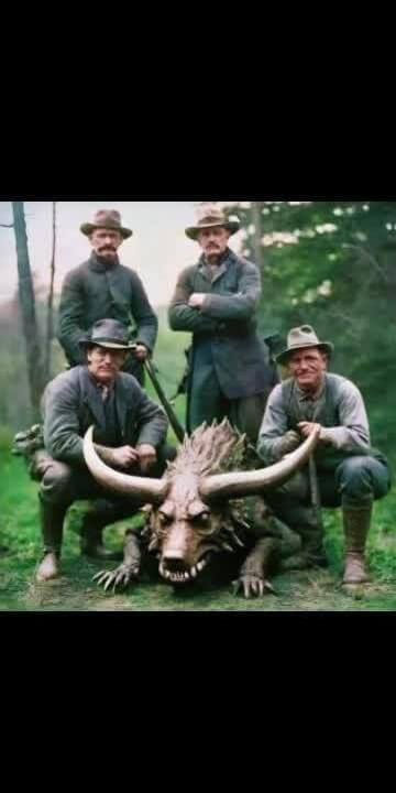 Hodag of Wisconsin - colorized - 2D to 3D a.i.