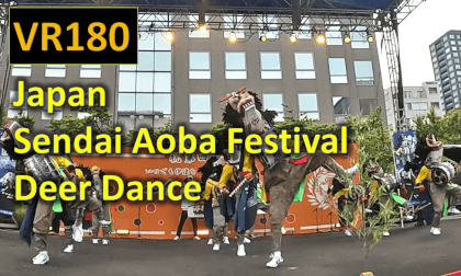 Japan  Sendai Aoba Festival Deer Dance VR Video Japan  Sendai Aoba Festival Deer Dance VR