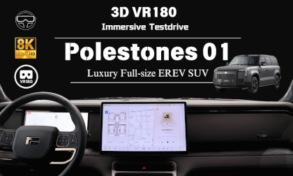 [8K VR180 POV Drive] Polestones 01 full-size luxury EREV SUV 极石01 豪华中型增程SUV上路试驾