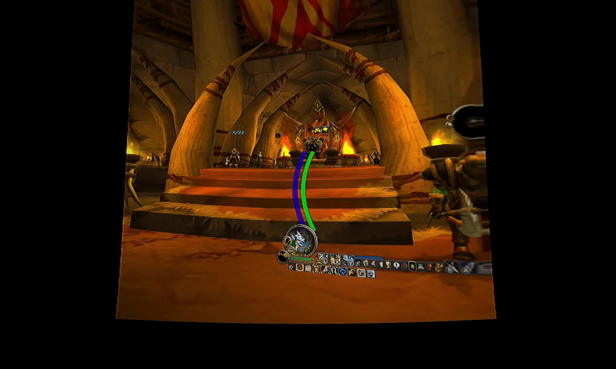 World of Warcraft VR mod 180 3D Test walk around Orgrimmar