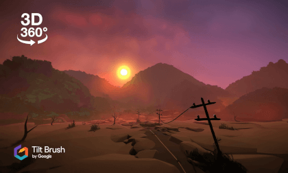 3D 360 Google Tilt Brush - The Desert 8K VR Video 3D 360 Google Tilt Brush - The Desert 8K VR