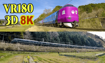 Various trains that run on the JR Sanninn Line in Japan Various trains that run on the JR Sanninn Line in Japan