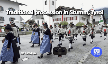 Traditional parade in Stumm - Tyrol, Austria.