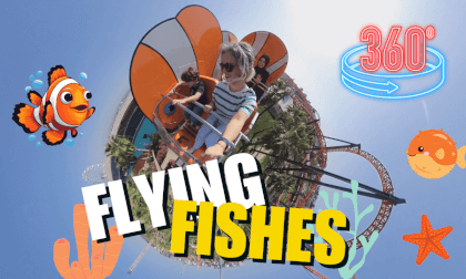 Flying Fishes - Tema Park - 360 VR Video Flying Fishes - Tema Park - 360 VR Video
