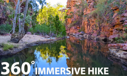 Umbrawarra Gorge - Northern Territory, 360 hiking video VR Video Umbrawarra Gorge - Northern Territory, 360 hiking video VR