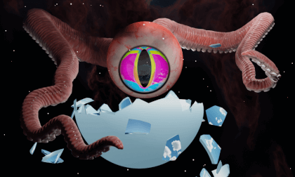 👁️🌌 360° Space Eyeball Monster Breaks the Firmament 🌌👁️ 👁️🌌 360° Space Eyeball Monster Breaks the Firmament 🌌👁️