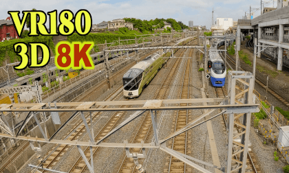 Nippori Station North Exit,a viewing spot for Japan's busiest railway line in Tokyo,Japan VR Video Nippori Station North Exit,a viewing spot for Japan's busiest railway line in Tokyo,Japan VR