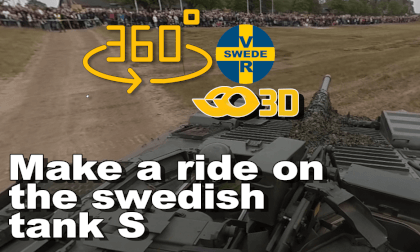 Join a ride on Swedish tank S 3D
