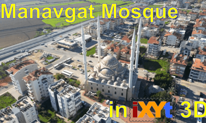 Manavgat Mosque, Antalya Province, Turkey  in iXYt 3D video for VR Manavgat Mosque, Antalya Province, Turkey  in iXYt 3D video for VR