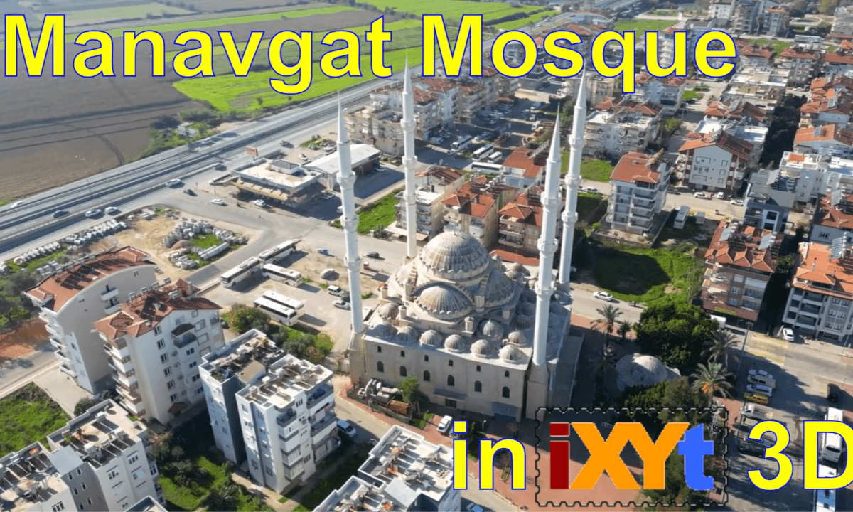Manavgat Mosque, Antalya Province, Turkey in iXYt 3D video for VR