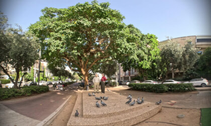ISRAEL. Art object in Tel Aviv ISRAEL. Art object in Tel Aviv
