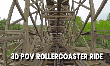 3D POV 4K RollerCoaster Ride Experience VR Video 3D POV 4K RollerCoaster Ride Experience VR