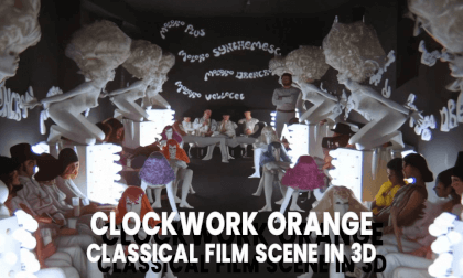 "A Clockwork Orange" - AI-Converted 3D Movie Scene "A Clockwork Orange" - AI-Converted 3D Movie Scene