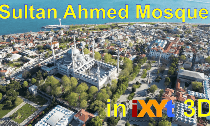Sultan Ahmed Mosque, Istanbul, Turkey in iXYt 3D video for VR Sultan Ahmed Mosque, Istanbul, Turkey in iXYt 3D video for VR