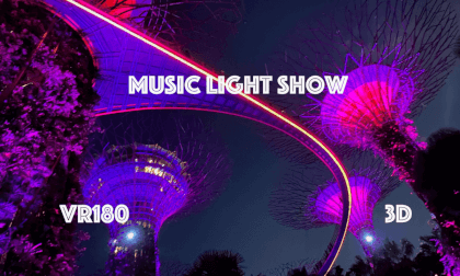 [VR180] Life in Singapore - Garden by The Bay Music Light Show: The Medley Of Emotions, Singapore