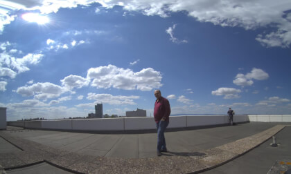 on the roof of a 14-story high-rise building No 2