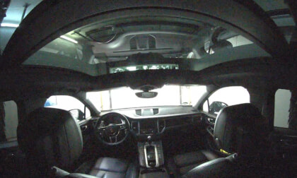 My Porsche Macan inside the car wash and leaving them V1000065