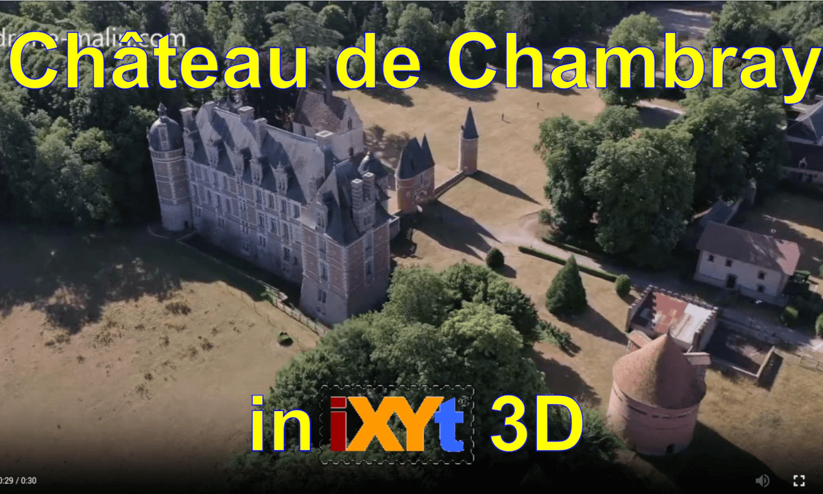Château de Chambray,Gouville, Eure, Normandy in iXYt 3D video for VR