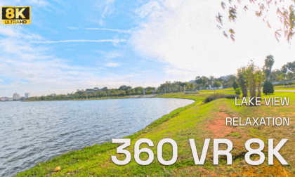 Peaceful Lake Retreat: 8K 360° VR Relaxation with Wind and Flowing Trees Sounds Peaceful Lake Retreat: 8K 360° VR Relaxation with Wind and Flowing Trees Sounds