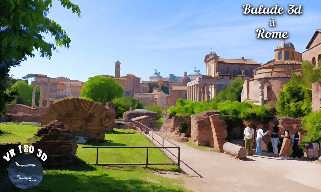 VR 180 3D slideshow - Rome tour #2