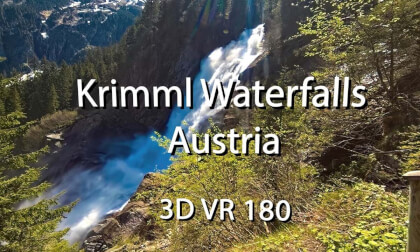 Krimml Waterfalls, Austria - 3D VR180 - Slideshow VR Video Krimml Waterfalls, Austria - 3D VR180 - Slideshow VR
