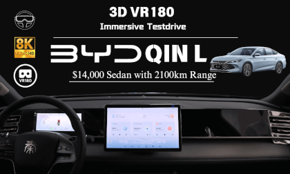 [8K VR180 POV Drive] BYD Qin L Unbelievable 2100Km Range Sedan sells at $14,000 比亚迪秦L沉浸式试驾