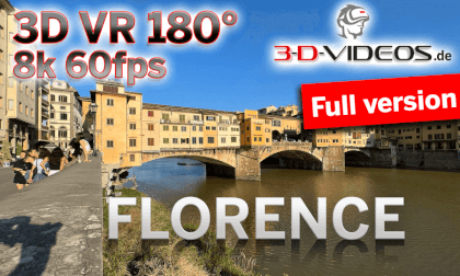Florence- Sightseeing in the historic old town - Full version 8:25 - 3D VR180, 8k 60 fps VR Video Florence- Sightseeing in the historic old town - Full version 8:25 - 3D VR180, 8k 60 fps VR