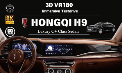 [8K VR180 POV Drive]  Hongqi H9 China's Most Luxury C+ class Sedan Testdrive 红旗H9 C级豪华轿车试驾