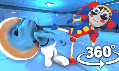 Smurf Cat Vs Pomni 360° | VR/360° Experience Smurf Cat Vs Pomni 360° | VR/360° Experience