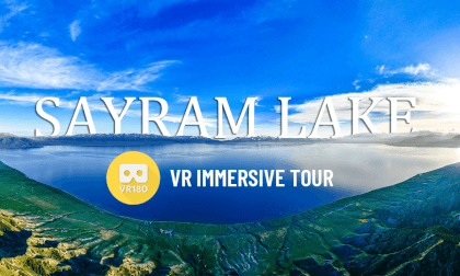 Xinjiang's most beautiful lake - Sayram Lake 赛里木湖 | Travel China | 8K 3D 180 VR Video Xinjiang's most beautiful lake - Sayram Lake 赛里木湖 | Travel China | 8K 3D 180 VR
