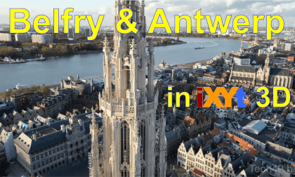 Antwerp and Cathedral of Our Lady belfry, Belgium in iXYt 3D video for VR VR Video Antwerp and Cathedral of Our Lady belfry, Belgium in iXYt 3D video for VR VR