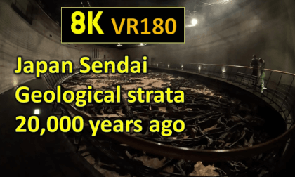 Japan Sendai Geological strata 20,000 years ago VR Video Japan Sendai Geological strata 20,000 years ago VR