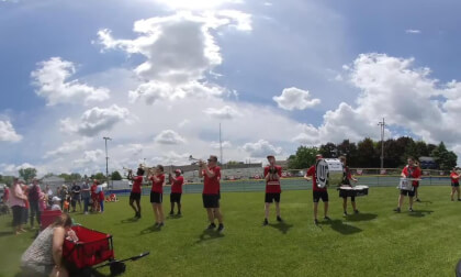 UW Marching Band at Newburg Picnic 2024 Wisconsin VR 3D 180 VID_20240602_132545_00_028