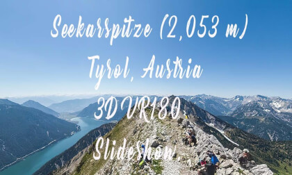 Hike to the Seekarspitze (2,053 m) Tyrol, Austria - 3D VR180 - Slideshow. Hike to the Seekarspitze (2,053 m) Tyrol, Austria - 3D VR180 - Slideshow.