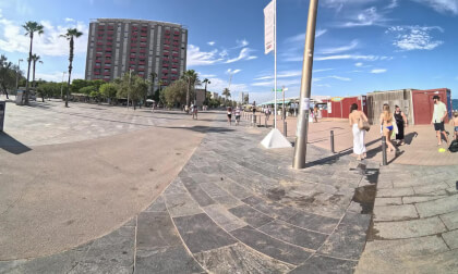 Walking video by Barcelona Beach VR Video Walking video by Barcelona Beach VR