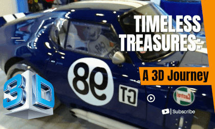 Commemorative car exhibition. in 3D Commemorative car exhibition. in 3D
