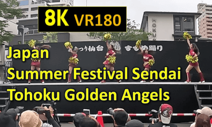 Japan  Summer Festival Sendai  Tohoku Golden Angels VR Video Japan  Summer Festival Sendai  Tohoku Golden Angels VR