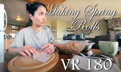Making Spring Rolls VR Experience vr 180 Making Spring Rolls VR Experience vr 180
