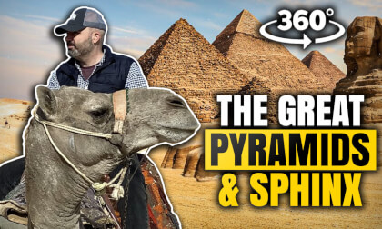 Explore the Pyramids and Sphinx of Egypt. Immersive Virtual Reality Experience Explore the Pyramids and Sphinx of Egypt. Immersive Virtual Reality Experience