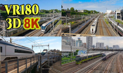 Around Nipporii Station where you can see the most trains in TOKYO,Japan. VR Video Around Nipporii Station where you can see the most trains in TOKYO,Japan. VR