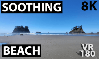 8K, VR180 - Relaxing Beach - Soothing Audio VR Video 8K, VR180 - Relaxing Beach - Soothing Audio VR