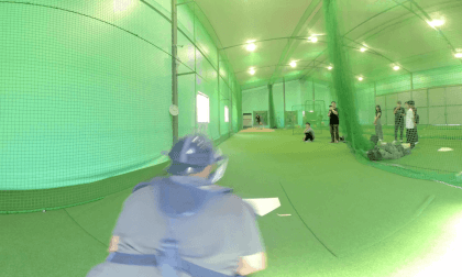 元プロ野球選手のピッチングを見てみよう! Take a look at the pitching of a former professional baseball player VR Video 元プロ野球選手のピッチングを見てみよう! Take a look at the pitching of a former professional baseball player VR