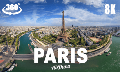 Paris, France. Aerial VR photo tour Paris, France. Aerial VR photo tour
