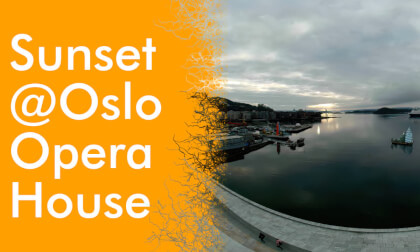 Sunset at Oslo Opera House 360 VR 8K 60 fps Sunset at Oslo Opera House 360 VR 8K 60 fps