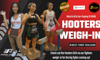 The Hooters Girls and the Weigh-In For Female Boxers The Hooters Girls and the Weigh-In For Female Boxers