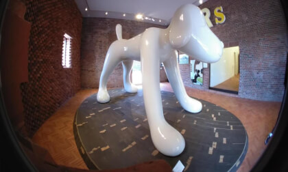 Yoshitomo Nara, A to Z Memorial Dog at the Hirosaki Museum of Contemporary Art in Aomori, Japan Yoshitomo Nara, A to Z Memorial Dog at the Hirosaki Museum of Contemporary Art in Aomori, Japan