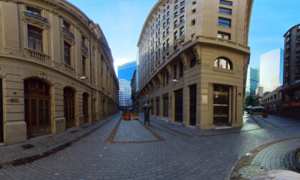 Calle Nueva York- Bolsa de comercio - Santiago de Chile VR Video Calle Nueva York- Bolsa de comercio - Santiago de Chile VR