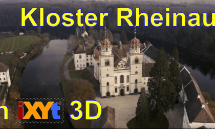 Kloster Rheinau, Canton of Zürich, Switzerland,  in iXYt 3D video for VR Kloster Rheinau, Canton of Zürich, Switzerland,  in iXYt 3D video for VR