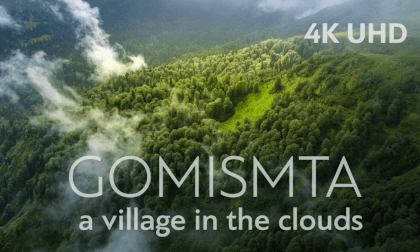 Gomismta - a village in the clouds. Cinematic 4k UHD drone video Gomismta - a village in the clouds. Cinematic 4k UHD drone video