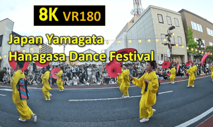 Japan Yamagata Hanagasa Dance Festival.One of the four major festivals in Tohoku VR Video Japan Yamagata Hanagasa Dance Festival.One of the four major festivals in Tohoku VR